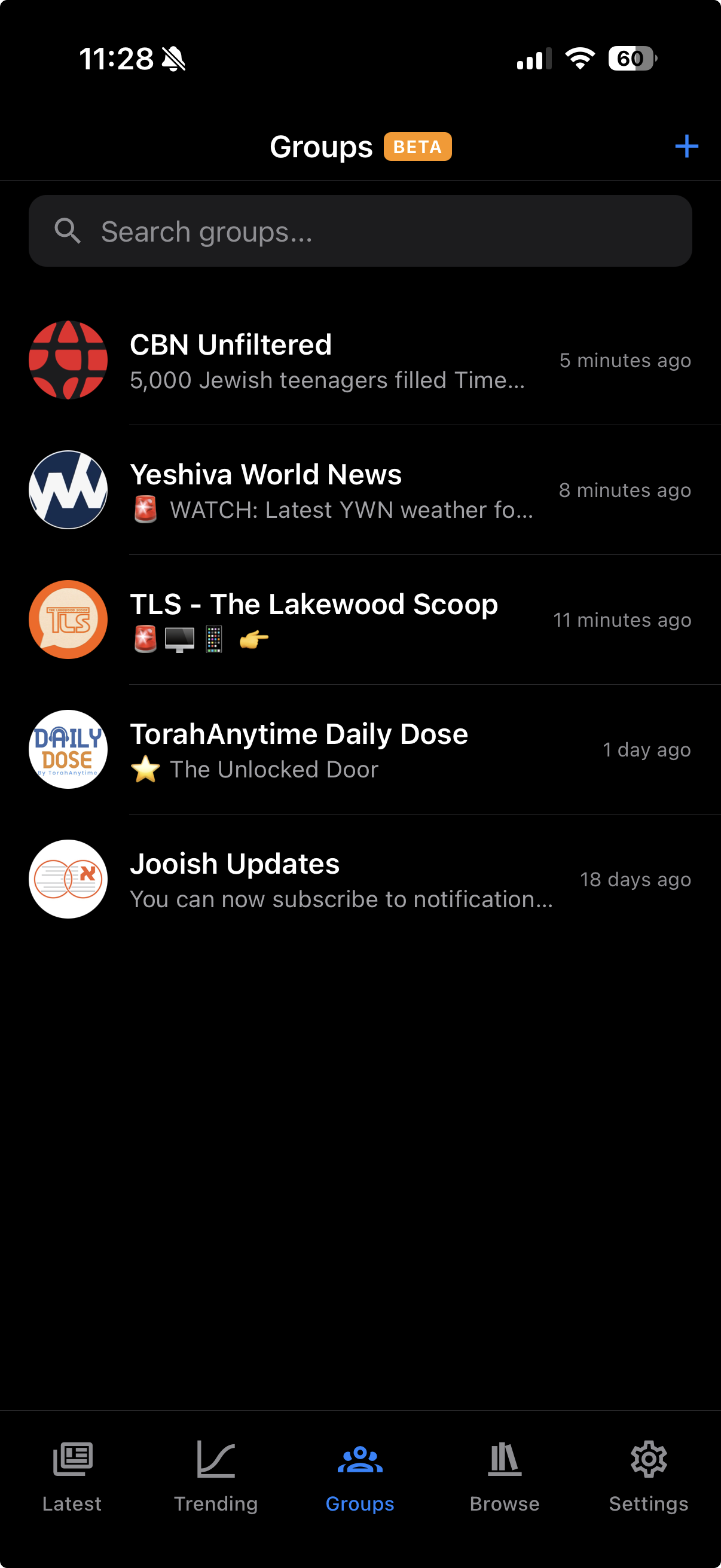 Jooish News Groups Beta
